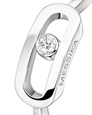 Diamond Move Uno Large Model Ring in 18K Gold, 0.06 tcw