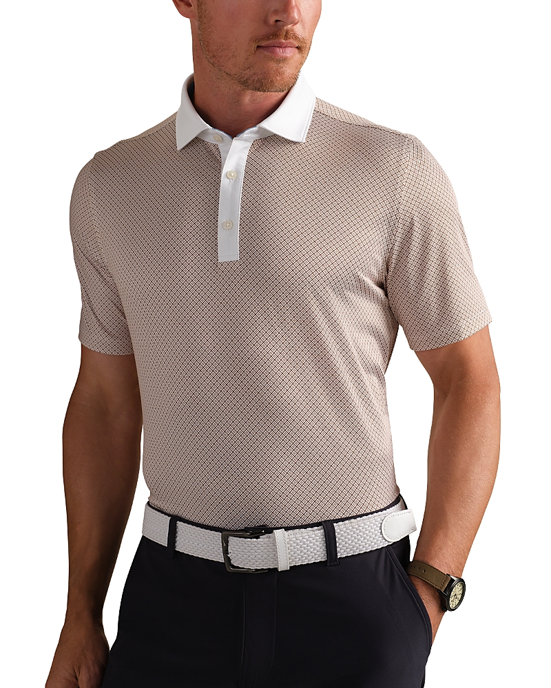 Rhone Golf Sport Geo Print Performance Polo In Multi