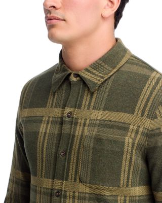 Plaid Knit Shirt Jacket