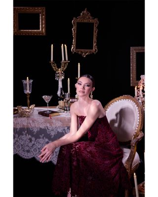 Kailyn Strapless Lace Dress