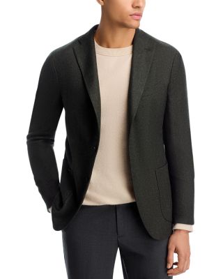 Stretch Wool Blend Flannel Slim Fit K-Jacket
