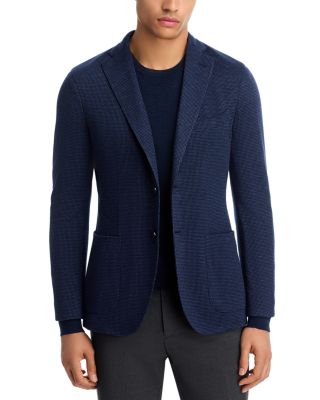 Micro Houndstooth Jersey Slim Fit K-Jacket