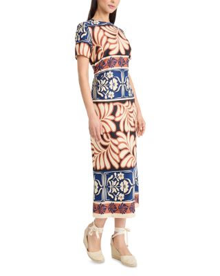 Printed Midi Dress