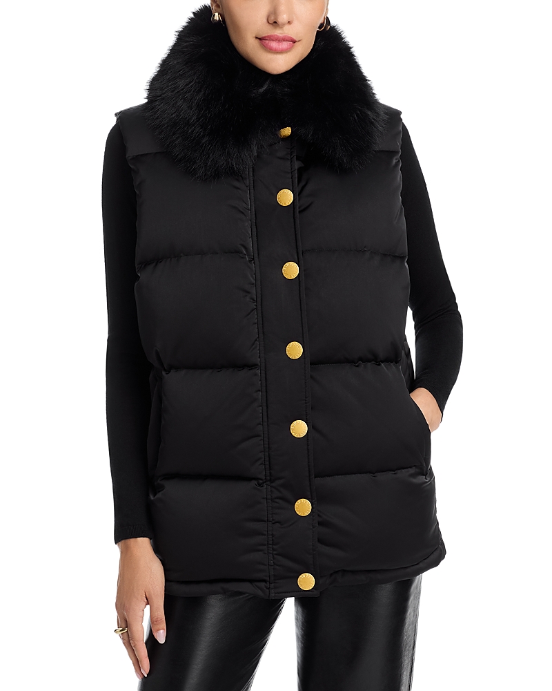 L'agence Nalo Puffer Vest In Black