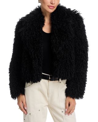 Aura Crop Faux Fur Coat