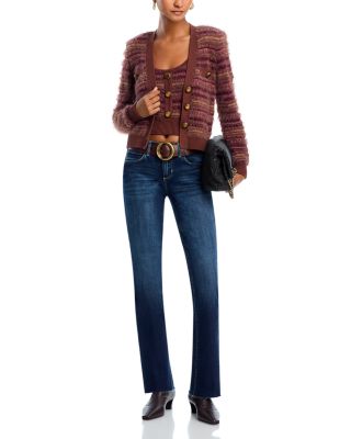 Sneeki Low Rise Sneaker Straight Jeans in Columbia