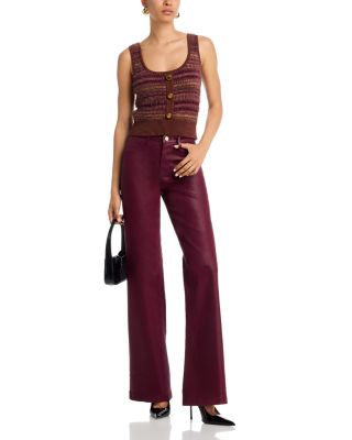 Clayton High Rise Wide Leg Jeans in Dark Port