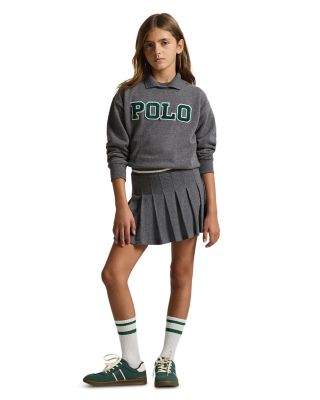 Girls&#39; Logo Fleece Polo Sweatshirt - Big Kid