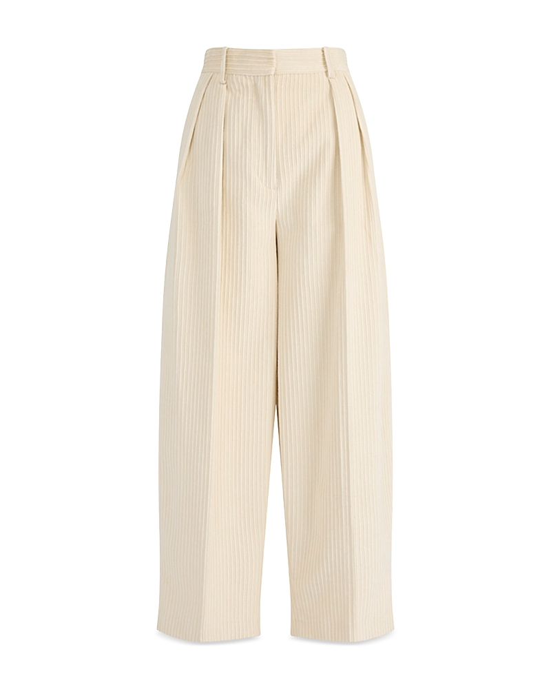 Altuzarra Dash Pleated Pants In Neutral