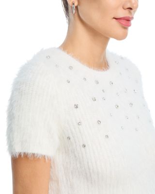Rhinestone Embellished Sweater