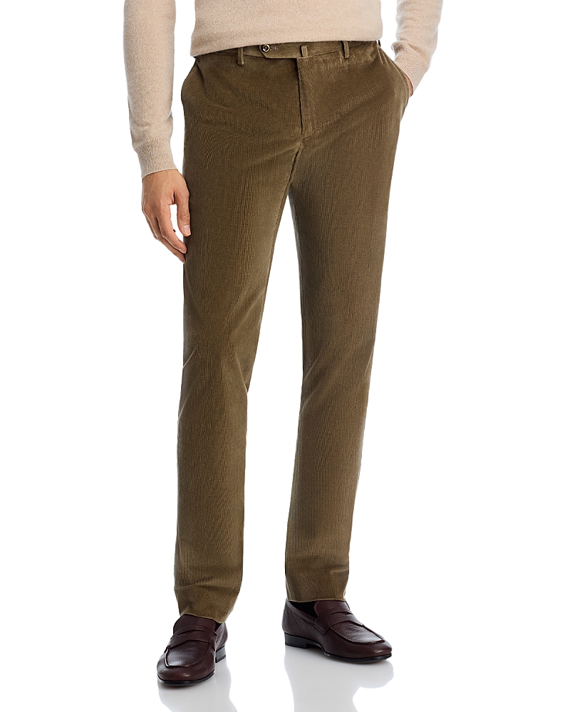 Pt Torino Super Soft Corduroy Slim Fit Pants In Brown