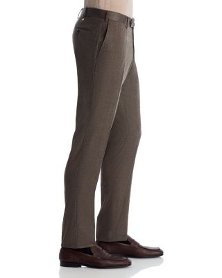 Melange Stretch Flannel Slim Fit Trousers