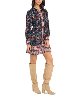 Printed Shirt Dress