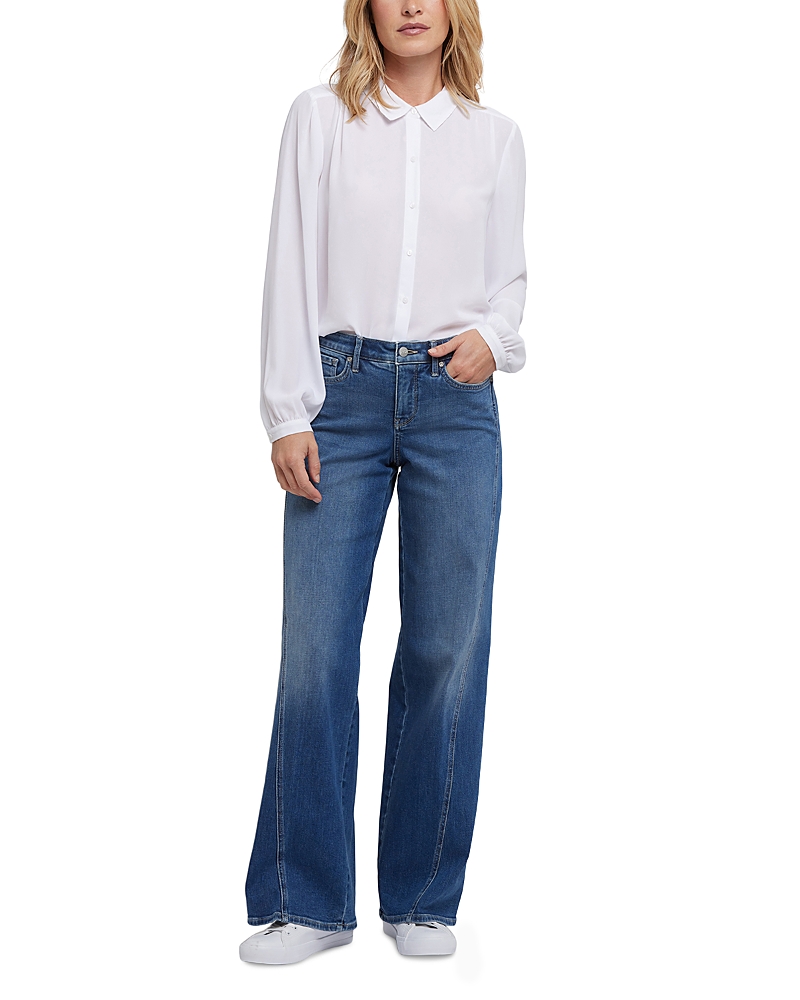 Nydj Teresa Wide Leg Jeans In Romantic Indigo In Blue