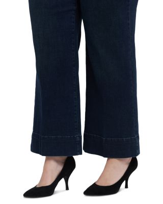 Teresa High Rise Wide Leg Jeans in Obsidian Blue