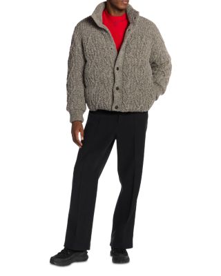 Wool Cable Knit Cardigan