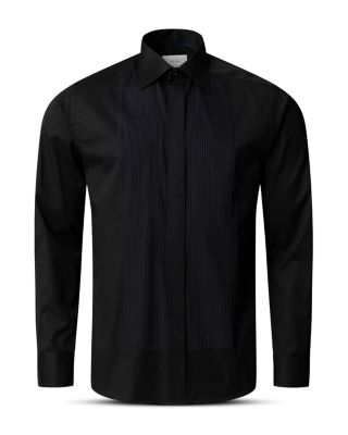Slim Fit Solid Pliss&eacute; Shirt