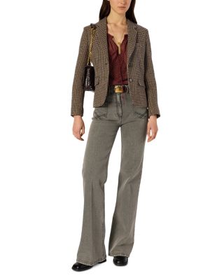 Nathane Wool Houndstooth Blazer