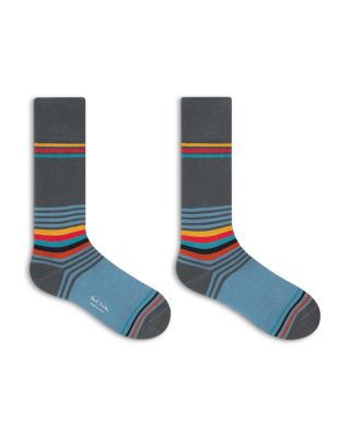 Color Blocked Stripe Socks
