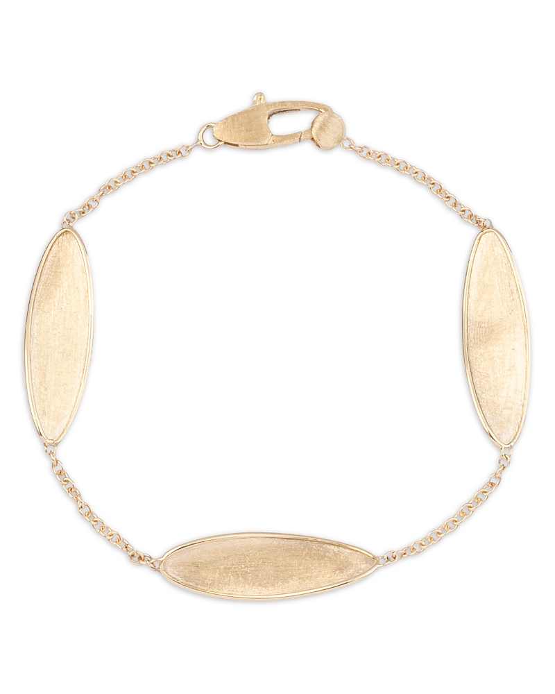 Marco Bicego 18k Yellow Gold Lunaria Twist Textured Disc Station Bracelet In Gold