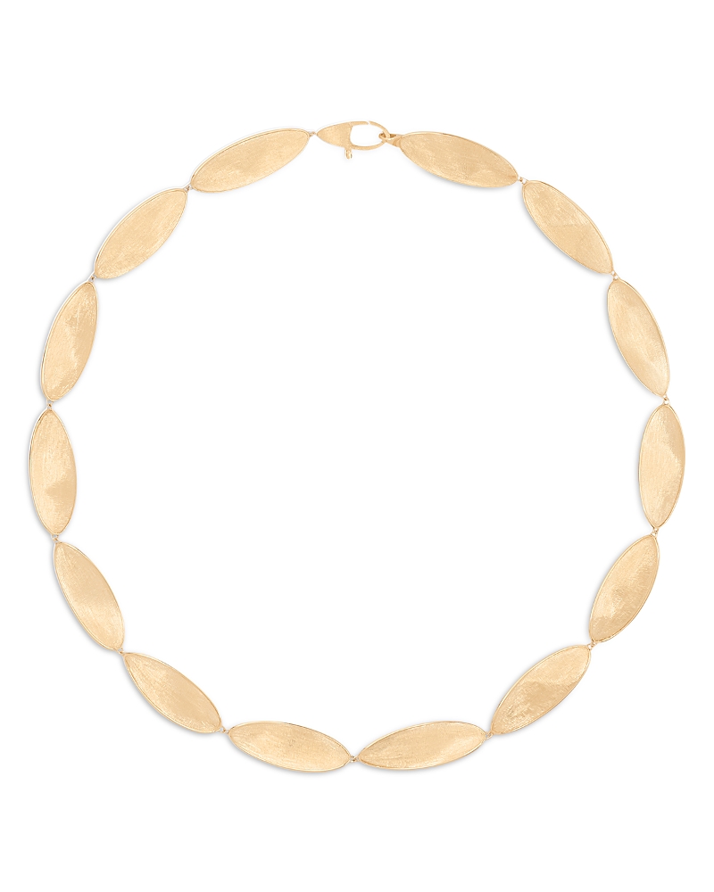 Marco Bicego 18k Yellow Gold Lunaria Twist Textured Link Collar Necklace, 17.75 In Gold