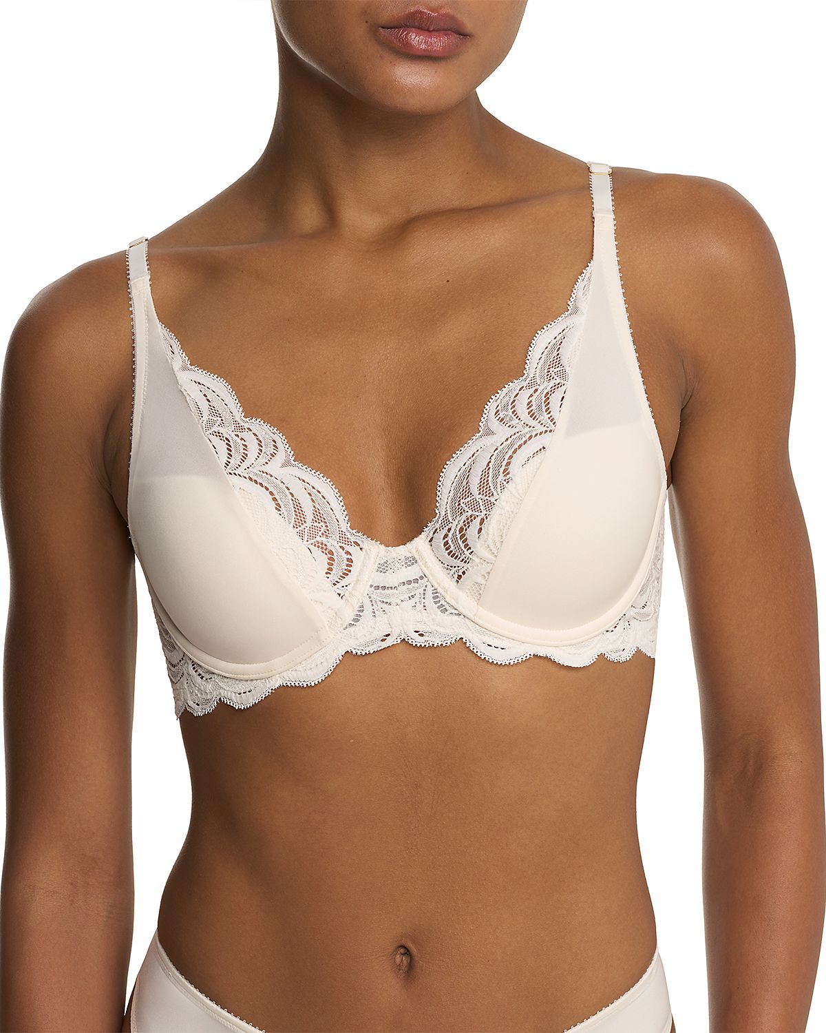 Natori Persuasion Lace Convertible Plunge T-Shirt Bra