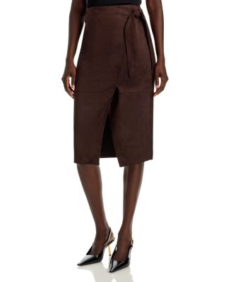 Elie Tahari - The Danica Faux Suede Skirt