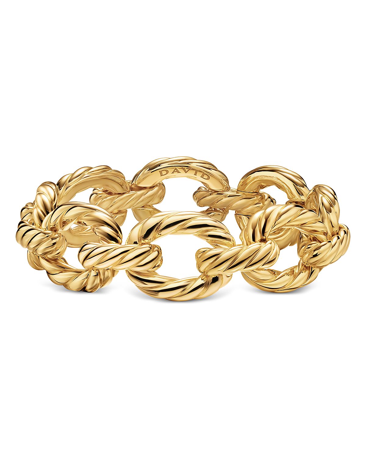 Sculpted Cable Oval Link Bracelet