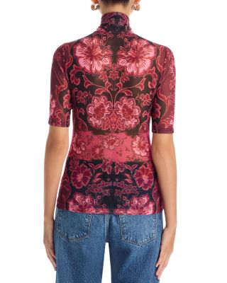 Mesh Elbow Sleeve Tee