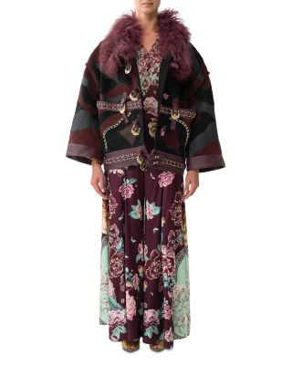 Silk Floral Lace Up Pants