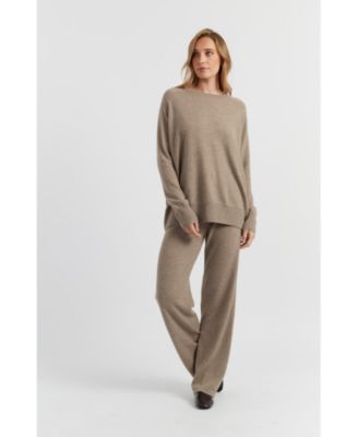  Women's Pure Cashmere Slouchy Sweater