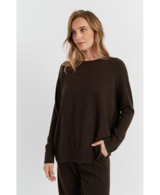  Women's Pure Cashmere Slouchy Sweater