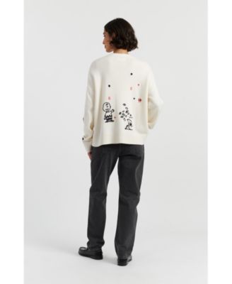  Women's Wool Cashmere Peanuts Poker Cardigan
