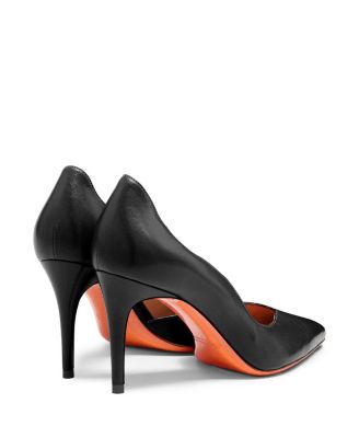 Women's Leather High-Heel Pump