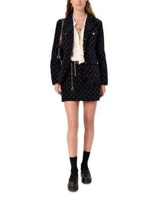 Nyssa Monogrammed Button Down Jacket