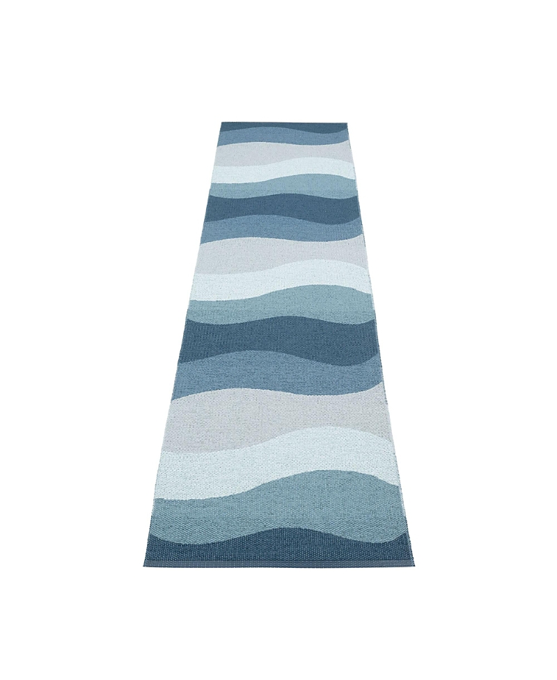 Pappelina Urvi Rug, 2'3" X 9'9" In Blue