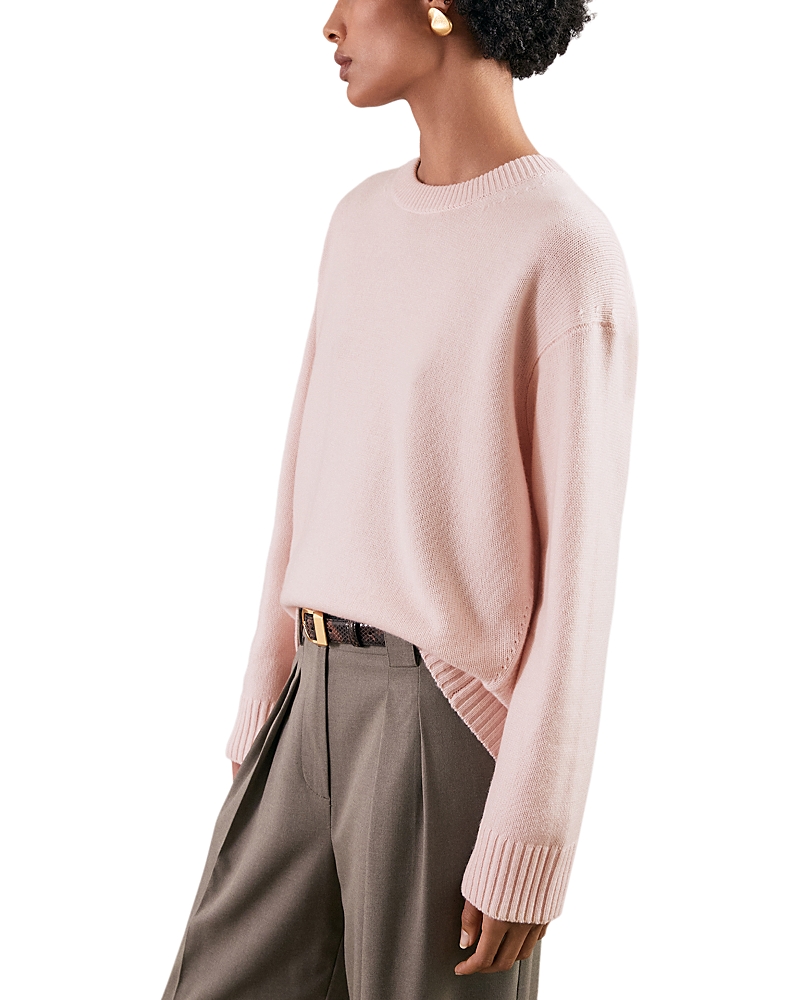 Reiss Ella Wool Cashmere Sweater In Pink