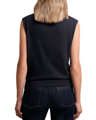 Harper Wool Sleeveless Slouch Neck Top