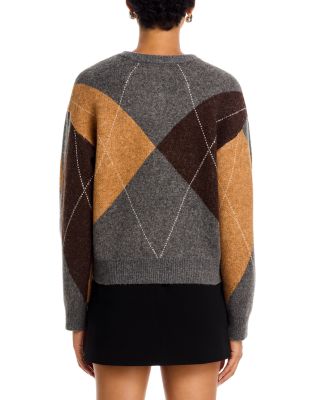 Vivia Argyle Cardigan Sweater