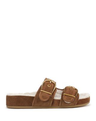 Women's Prue Shearling Buckled Sandals