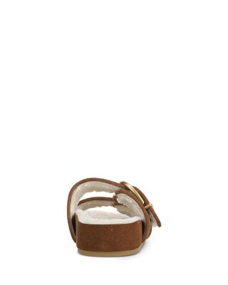 Women's Prue Shearling Buckled Sandals