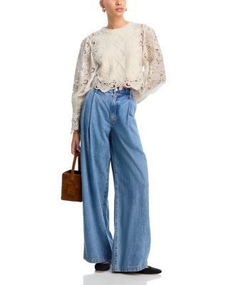 Vania Lace Combo Sweater