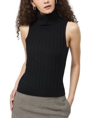 Padma Fine Knit Turtleneck Tank Top