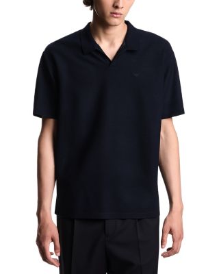 Icon Open Collar Wool Polo Shirt