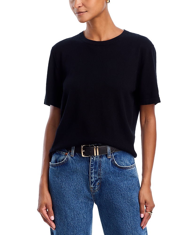Rails Cotton And Cashmere Short Sleeve Tee In Blue