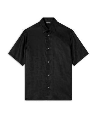 Zig Zag Jacquard Regular Fit Button Down Shirt