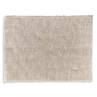 Ivory Rib Placemat with Gold Lurex