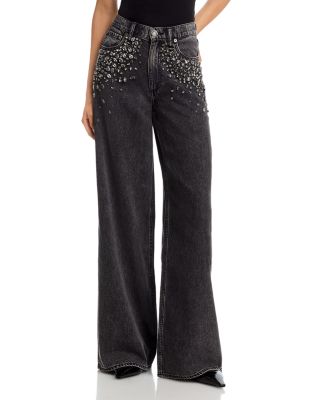 Sofie High Rise Full Wide Leg Jeans in Jewel