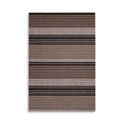 Pleat Stripe Shag Rug, 24" x 36"