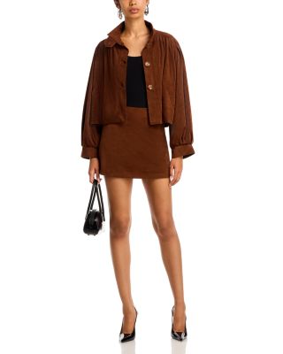 Cindi Faux Suede Skort